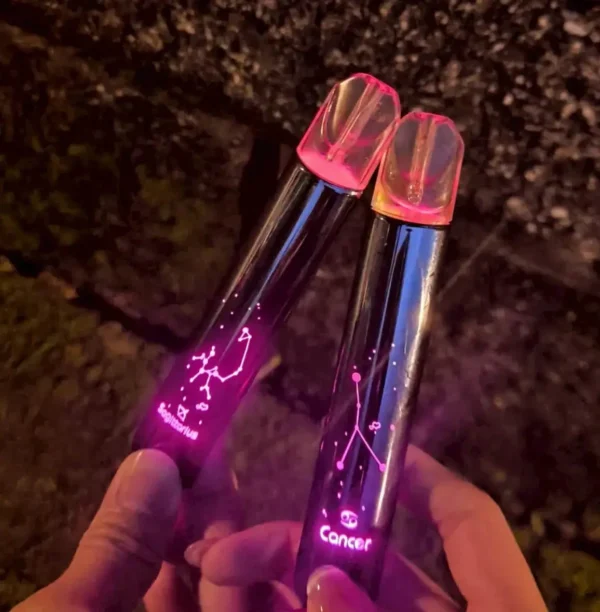 MOS主機-可發光霧煙桿-十二星座爅嘶紫色主機-通用一代煙彈